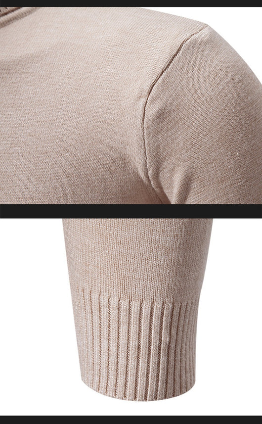 Suéter Cuello Alto Básico para Hombre - Estilo Europeo y Americano - Image 28