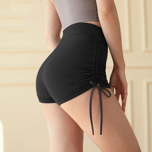 Short Deportivo Cintura Alta Ajustado con Compresión en Cadera - Image 4