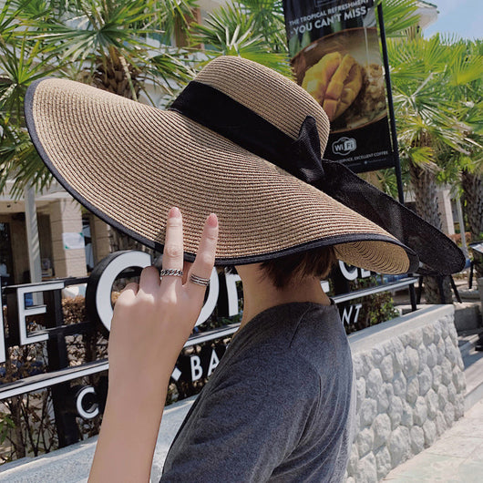Sombrero de Paja Tejido para Playa - Protección Solar Viajes - Image 10