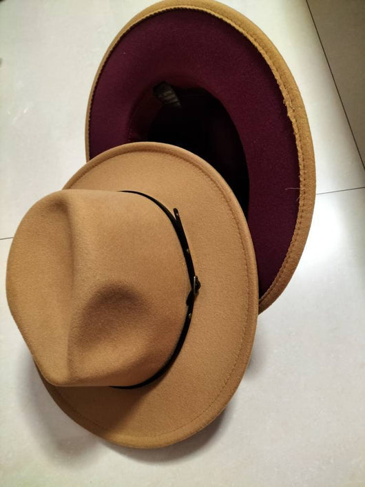 Sombrero Fedora Jazz con Combinación de Colores - Estilo Europeo y Americano - Image 12