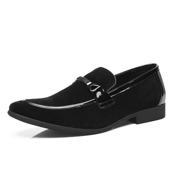 Zapatos de Cuero Formal para Hombre Talla Grande - Estilo Británico Clásico sin Cordones - Image 2