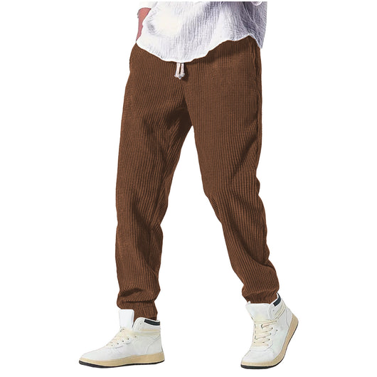 Pantalones Casuales Deportivos Tipo Waffle Gruesos para Otoño Invierno - Image 25