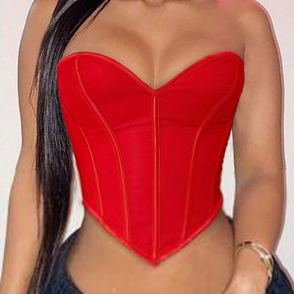 Top Moldeador Sin Tirantes Casual para Mujer