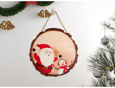 Adornos Navideños de Madera Rústicos con Etiqueta Colgante - Image 13