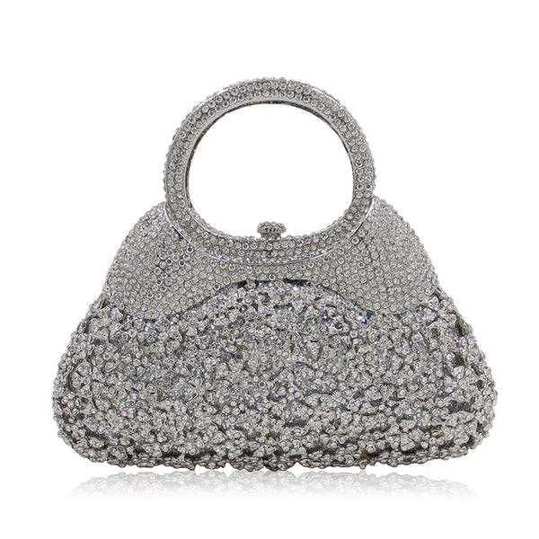 Bolso de Noche Cristal Calado Diamante Hecho a Mano