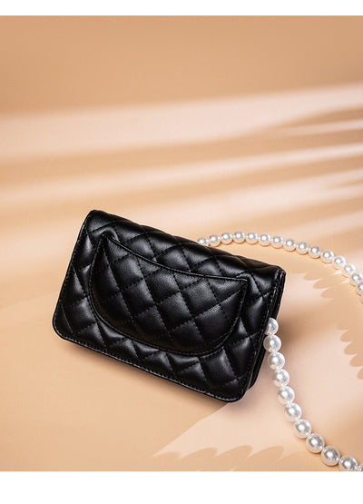 Bolso de Cadena Diamante Estilo Perfume en Cuero Pequeño - Image 18