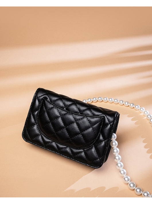 Bolso de Cadena Diamante Estilo Perfume en Cuero Pequeño - Image 18