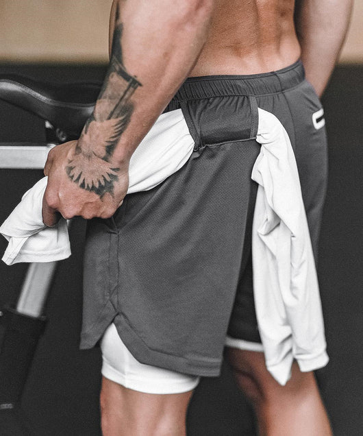 Shorts Joggers 2 en 1 para Hombre - Deportivos con Bolsillos Ocultos y Cierre de Seguridad - Image 12