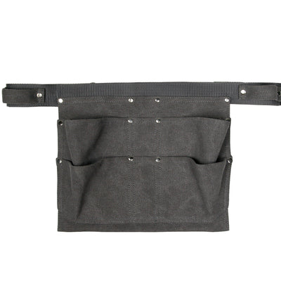 Riñonera de Lona Encerada Resistente al Agua - Bolsa de Herramientas Multiusos Color Barro - Image 3