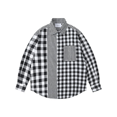 Camisa de Cuadros con Solapa para Hombre - Manga Larga - Image 10