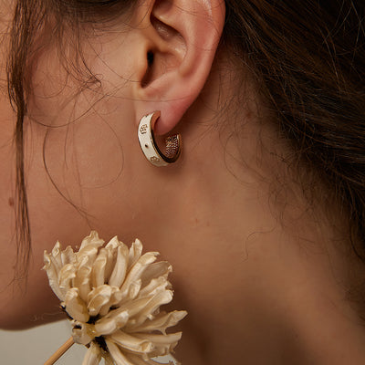 Aretes de Plata Esterlina Lujo Ligero - Aguja Clásica - Image 9