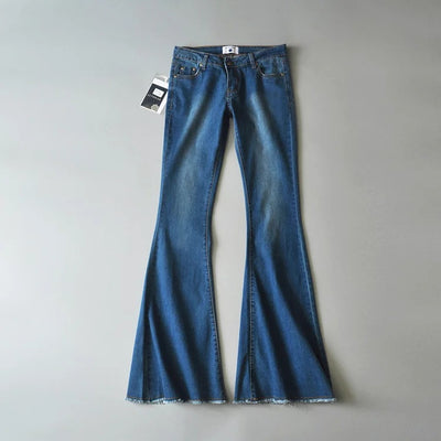 Pantalones Acampanados Denim Stretch Tendencia Mujer - Image 4