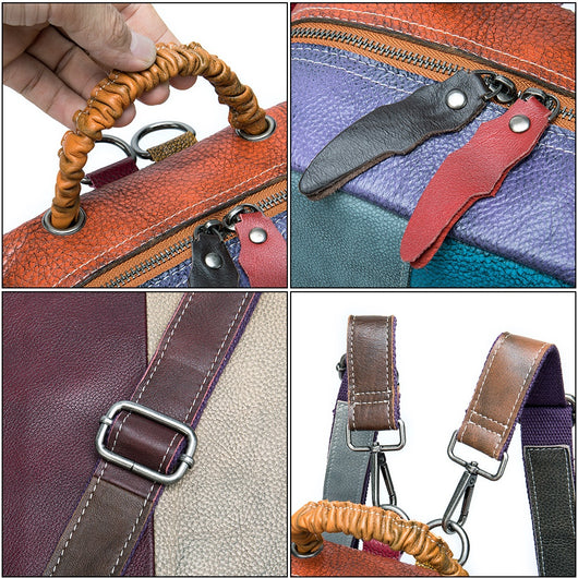 Mochila Étnica Patchwork Multicolor para Hombre - Image 3