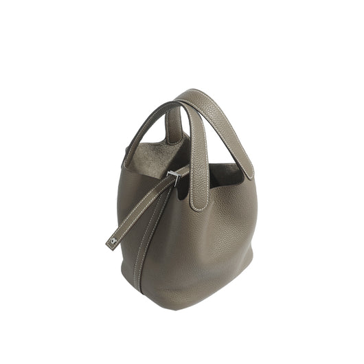Bolso de Cuero para Mujer Elegante de Color Sólido - Image 9