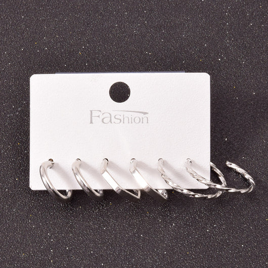 Set de Aretes Cuadrados en Aleación Metálica - Image 14