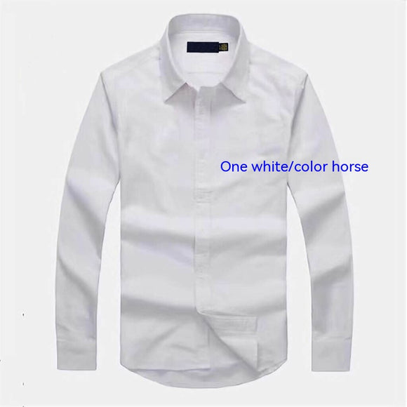 Camisa Manga Larga Hombre Business Casual Primavera Otoño