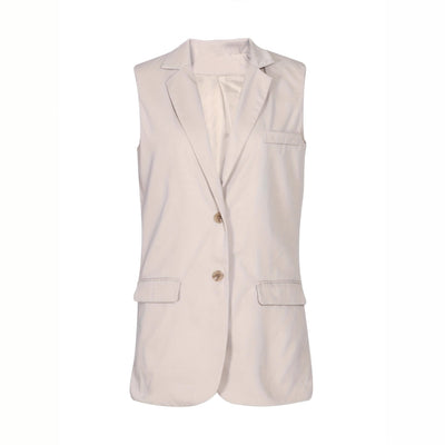 Chaleco Casual Suelto de Color Liso para Mujer - Image 5