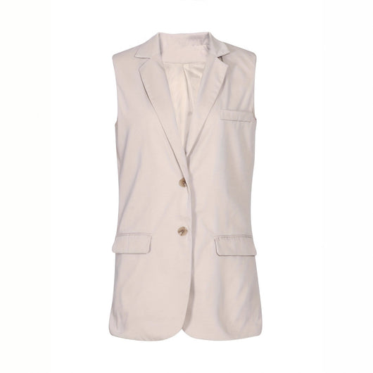 Chaleco Casual Suelto de Color Liso para Mujer - Image 5