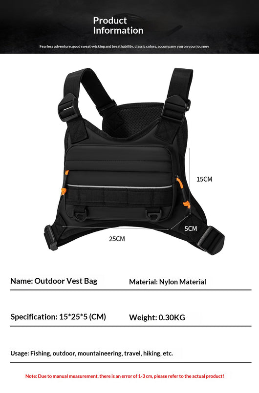 Chaleco Funcional Deportivo con Bolsillos y Mochila Integrada para Viajes - Image 11