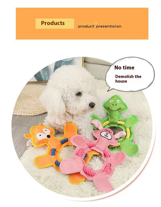 Juguete de Peluche para Perros y Gatos - Hueso Resistente a Mordidas con Sonido - Image 13