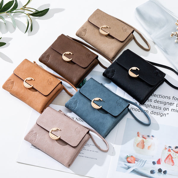 Billetera Portátil con Diseño Vintage Estampado