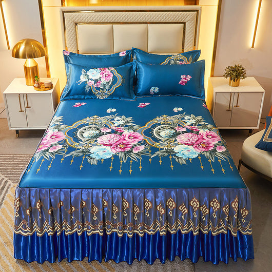 Juego de Cama de 3 Piezas con Sábana Bajera de Fibra Viscosa Premium - Image 6