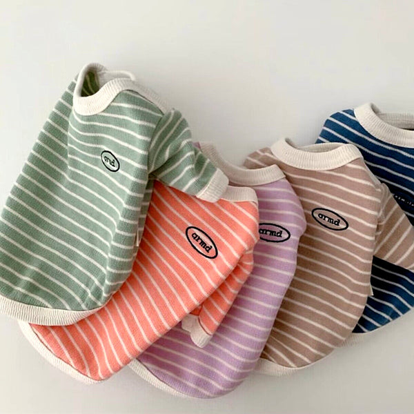 Ropa Cómoda de Rayas para Perros Pequeños