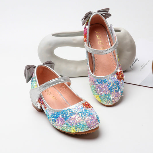 Zapatos Escolares Princesa con Detalles Brillantes para Niñas - Suela Suave y Cómoda - Image 2