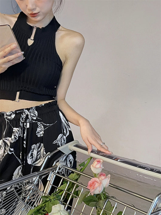 Chaleco Negro Sin Mangas con Hombros Descubiertos - Top de Diseño Moderno para Mujer - Image 10