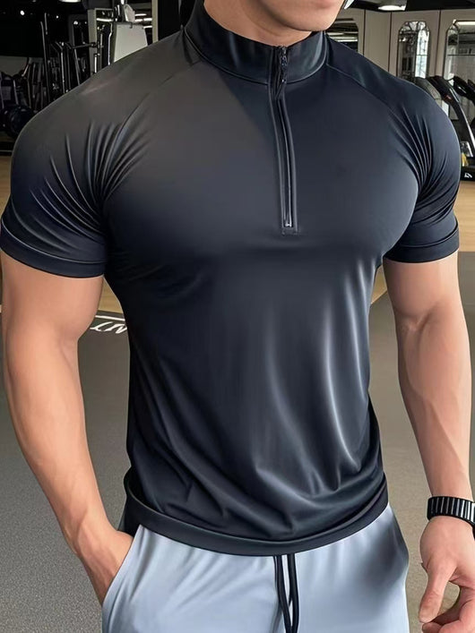 Sudadera Deportiva Hombre con Cierre de Medio Cuello - Image 12