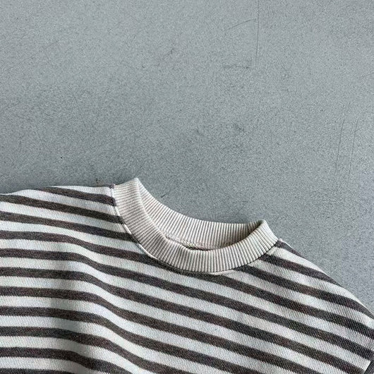 Sudadera Holgada a Rayas para Niña - Comodidad Casual - Image 12