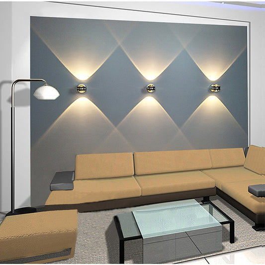 Aplique de Pared de Cristal de Lujo para Sala y Recámara