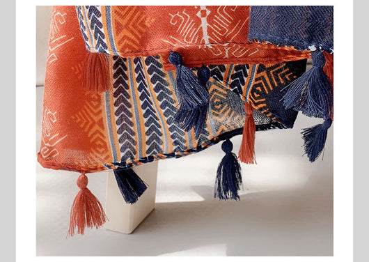 Rebozo Étnico Oversized Protector Solar Dual-uso Versátil - Image 10