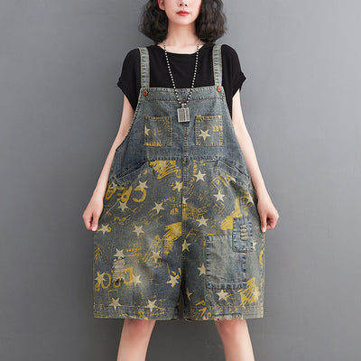 Shorts Denim con Estampado Pentagrama Retro Fat Sister - Image 16