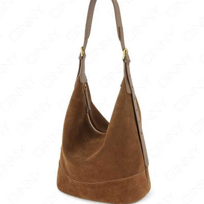 Bolsa Bucket de Ante Retro - Bolso Cómodo y Versátil para Hombro o Bandolera - Image 5