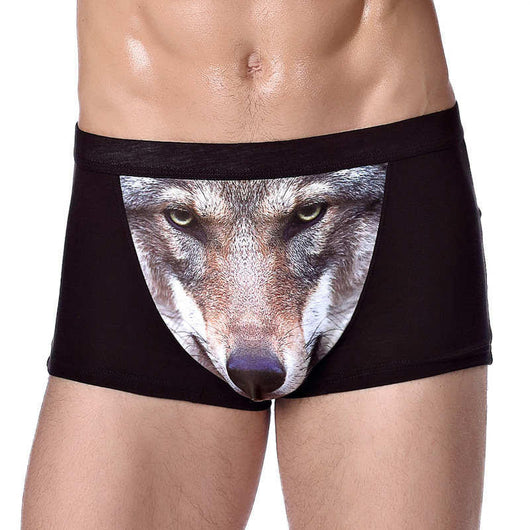 Bóxer para Hombre con Diseño de Lobo de Cuatro Cuernos - Image 5