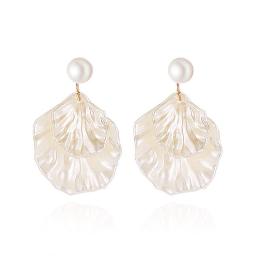 Aretes Elegantes de Concha Nácar y Perla - Image 3