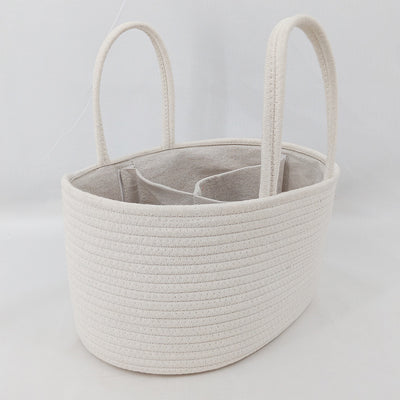 Organizador de Pañales de Algodón - Canasta Portátil para Nursery y Auto - Image 7
