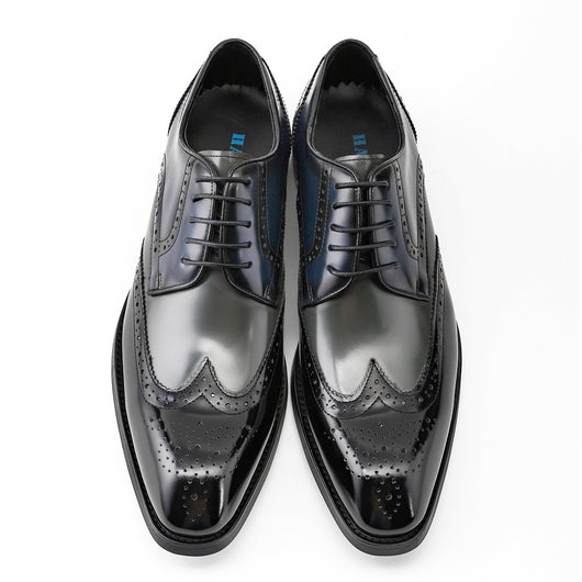 Zapatos Formales de Cuero para Hombre Punta Cuadrada Estilo Británico - Image 10