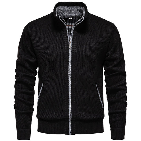 Suéter Cardigan con Cuello Alzado para Hombre - Image 2