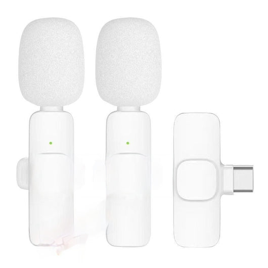 Micrófono Inalámbrico de Solapa Blanco - Clip Compacto para una Mano Libre - Image 5