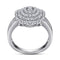 Anillo de Plata 925 con Circones Incrustados - Diseño Exagerado