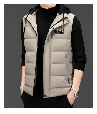 Chaleco Acolchado Versátil con Plumas para Hombre - Image 10
