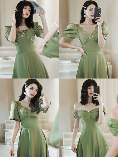 Falda Satinada Verde Aguacate para Mujer - Colección Primavera Sisters - Image 5