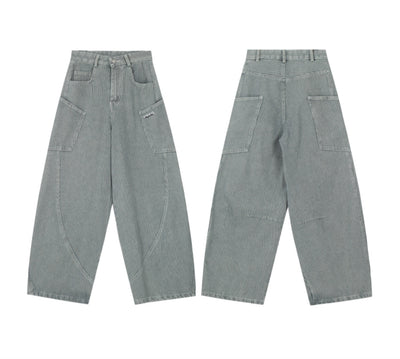 Pantalón Ancho Suelto de Diseño Moderno con Efecto Estilizador - Image 5