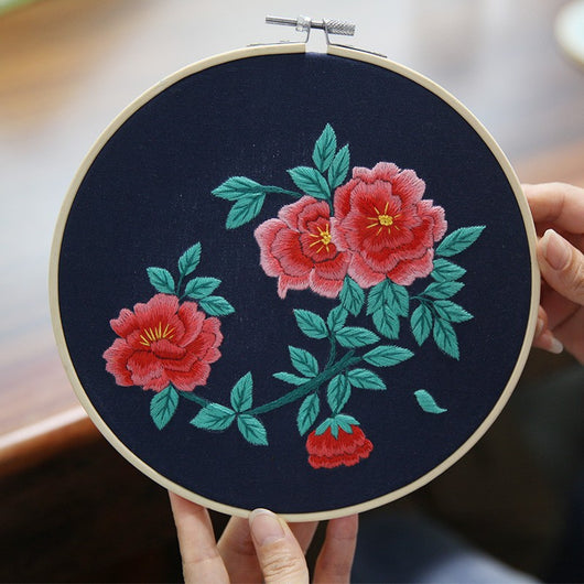 Kit de Costura para Cuadro Tridimensional con Flores Artesanales - Image 20
