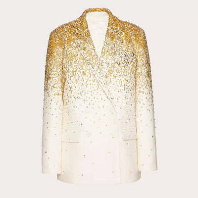 Blazer Doble Botonadura con Detalles Degradados - Image 5