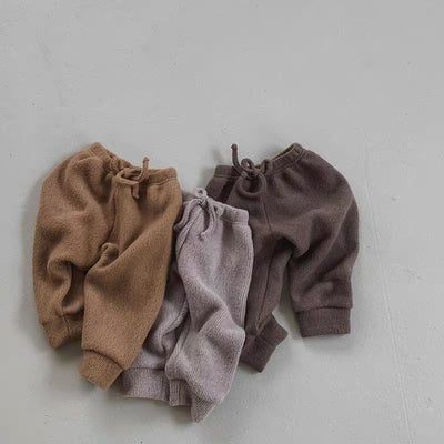 Pantalones Casuales Infantiles con Forro de Cachemira para Otoño e Invierno - Image 6