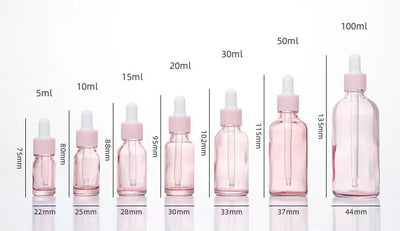 Botella Gotero de Vidrio Ámbar Protección Solar para Cosméticos - Image 3