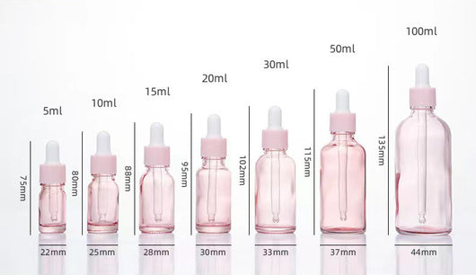 Botella Gotero de Vidrio Ámbar Protección Solar para Cosméticos - Image 3